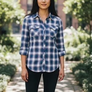 PAIGE Plaid button up